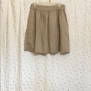 J Crew classic khaki skirt